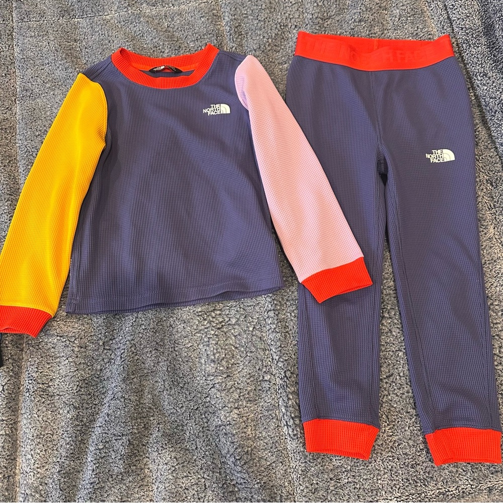 The North Face Kids' Waffle Base layer set